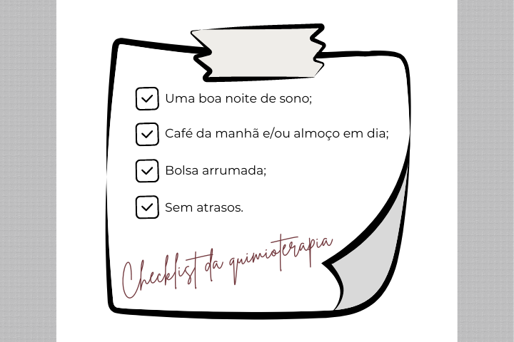 Checklist da quimioterapia.